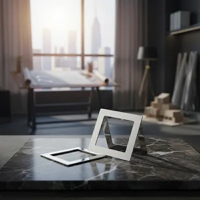 Brincos Quadrados Abertos