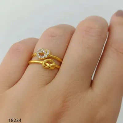 ANEL DOURADO COM ZIRCÔNIAS