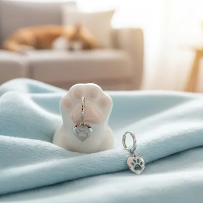 BRINCO CORAÇÃO PATINHA ARGOLINHA ARTICULADA