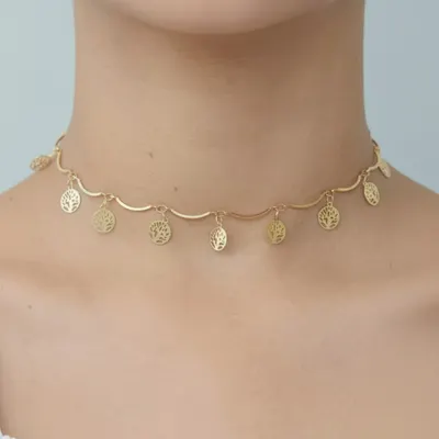 CHOKER ARVORE DA VIDA OURO