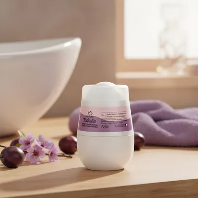 Desodorante Antitranspirante Roll-on Tododia Ameixa e Flor de Baunilha