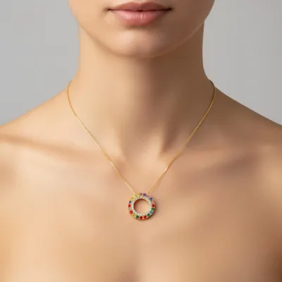 COLAR ELO CONTORNO ZIRCONIA COLOR  