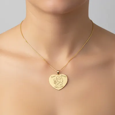 COLAR CORAÇÃO PERSONALIZADO