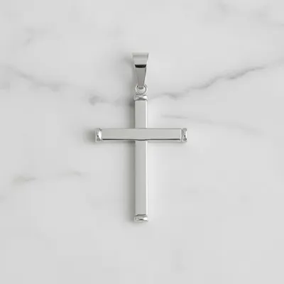 PINGENTE CRUCIFIXO PRATEADO