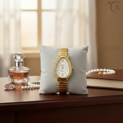 Relógio Inspiração Dourado Fundo Branco