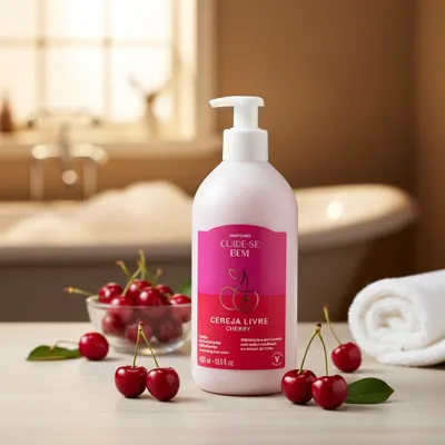 Loção Hidratante Desodorante Corporal Cuide-se Bem Cereja Livre 400ml
