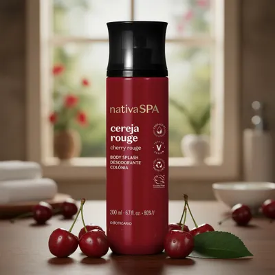 Body Splash Desodorante Colônia Nativa Spa Cereja Rouge 200Ml
