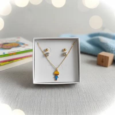 Conjunto Colar e Brincos Filhos
