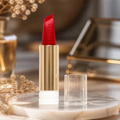 Refil Batom Semi Matte Vermelho Envolvente Glam Amulips 3,4G