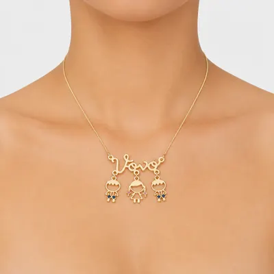 Colar Personalizado Nome Vovó Com Até 5 Pingentes