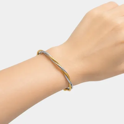 BRACELETE TORCIDO 2 CORES