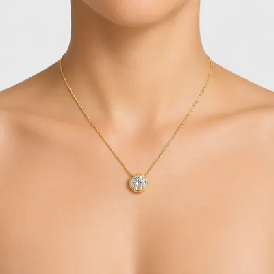 COLAR PONTO ZIRCONIA PEQUENO