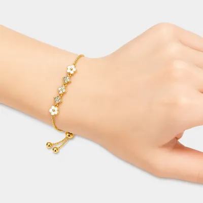 PULSEIRA MINI FLORES VIRGINN CRAVEJADA MK