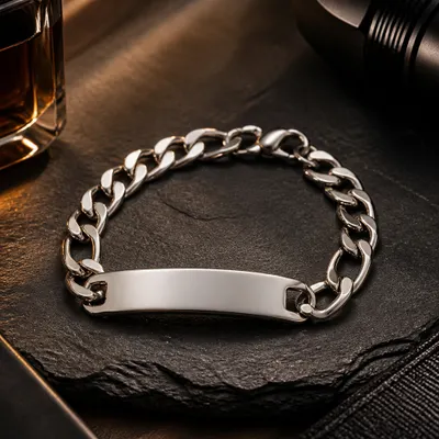 PULSEIRA GRAVAR CORRENTE 3X1 AÇO INOX PRATA
