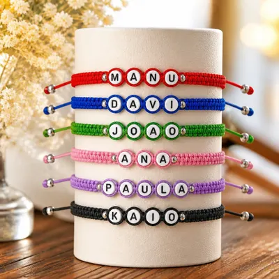 PULSEIRA MACRAME COM NOME