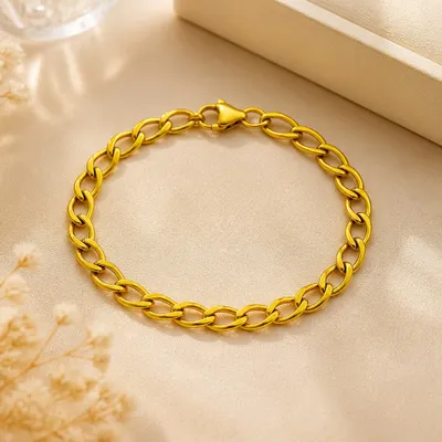 PULSEIRA MASCULINA AÇO INOX CORR. ELO G