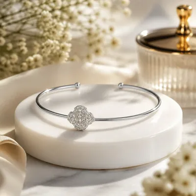 BRACELETE FLOR VIRGINN ZIRCONIAS