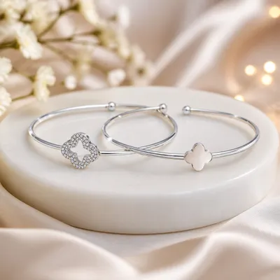 BRACELETE PAR FLOR VIRGINN ZIRCONIAS