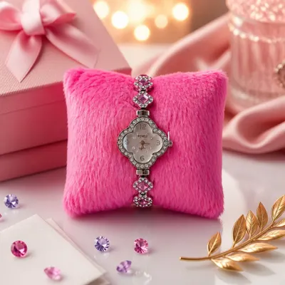 Relógio Feminino Luxo Rosa