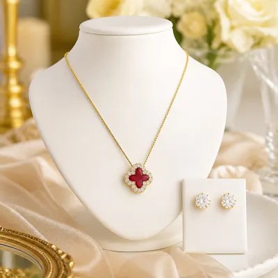 CONJUNTO VIRGINN VERMELHO CRAVEJADO