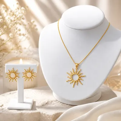 Conjunto Sol e Brilho Prata