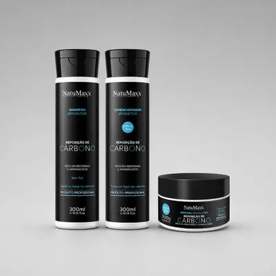 Kit Reconstrução 300ml - Tratamento Carbono