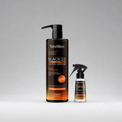 Kit Black 2.0 Active Intense 500ml - Natumaxx