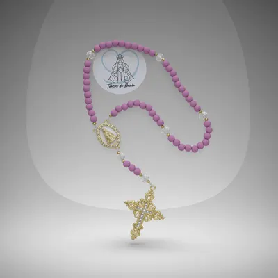 Terço Nossa Senhora Aparecida - Lilás 