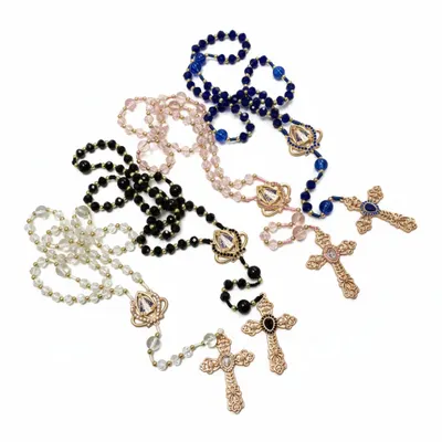 Terço NSA Aparecida Luxo - Cristais 