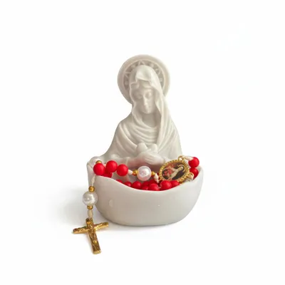 ￼Porta Terço Sagrado Coração de Maria