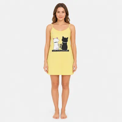 Camisola Alça Fina - Gatinhos