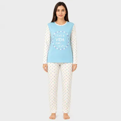 Pijama Calça e Manga Longa - Leve a Vida Mais Leve