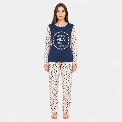 Pijama Calça e Manga Longa - Leve a Vida Mais Leve