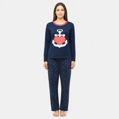 Pijama Calça e Manga Longa - Âncora