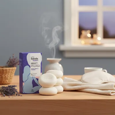 Sabonetes em barra Chá de camomila e lavanda de 5 unidades 90g