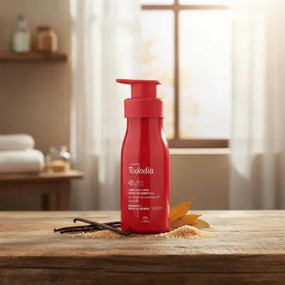 Creme Tododia Morango e Baunilha Dourada desodorante nutritivo para o corpo 400 ml