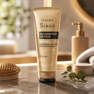 Shampoo Siàge Reconstrói Os Fios 250ml