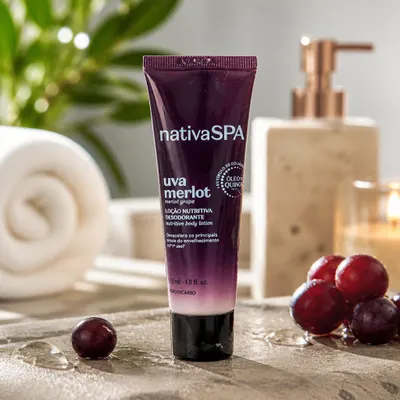 Loção Nutritiva Desodorante Nativa Spa Uva Merlot 50MI