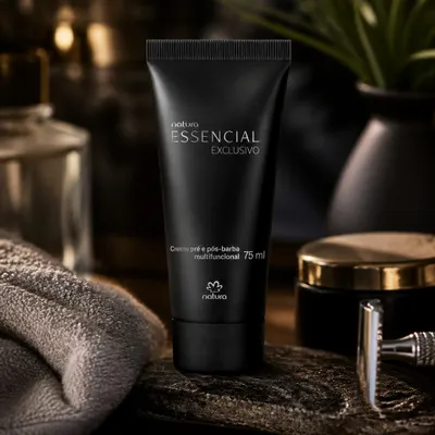 Creme Pré e Pós-Barba Multifuncional Essencial Exclusivo 75ml