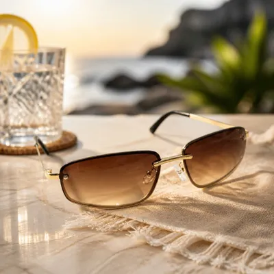 Óculos de Sol Balgriff Âmbar  com Dourado