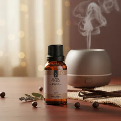 Essência Hidrossolúvel Black Vanilla Via Aroma - 30ml