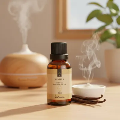 Essência Hidrossolúvel Vanilla Via Aroma - 30ml