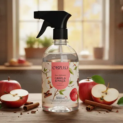 Água Perfumada Canela e Maçã Caszulo - 500ml