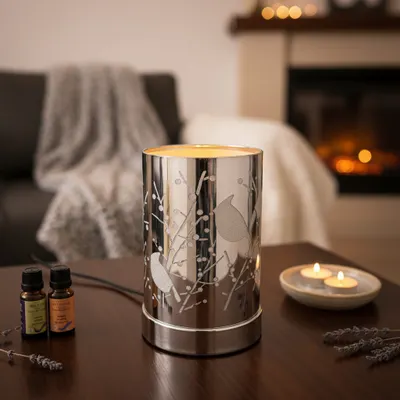 Lyra - Luminária Aromatizadora- Prata 127v