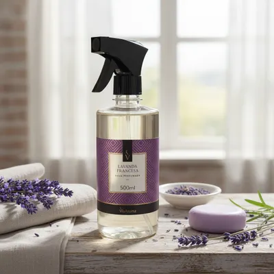 Água Perfumada Lavanda Francesa Via Aroma - 500ml
