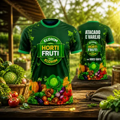 Camiseta Dryfit Estampa Hortaliças