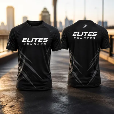 Camiseta Esportiva Elite Runners malha dryfit onça 