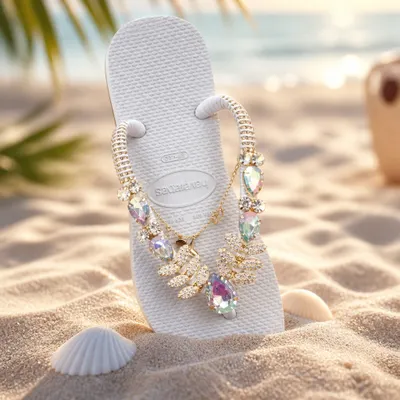 Sandália Havaianas decorada