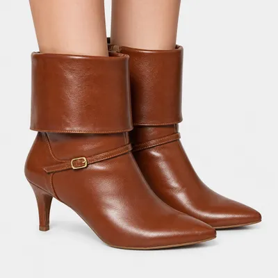 Bota Ankle Boot Capa Cano Curto