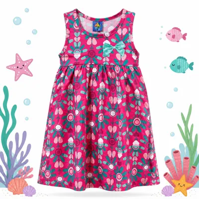 Vestido Pipa Verão (Floral Rosa).